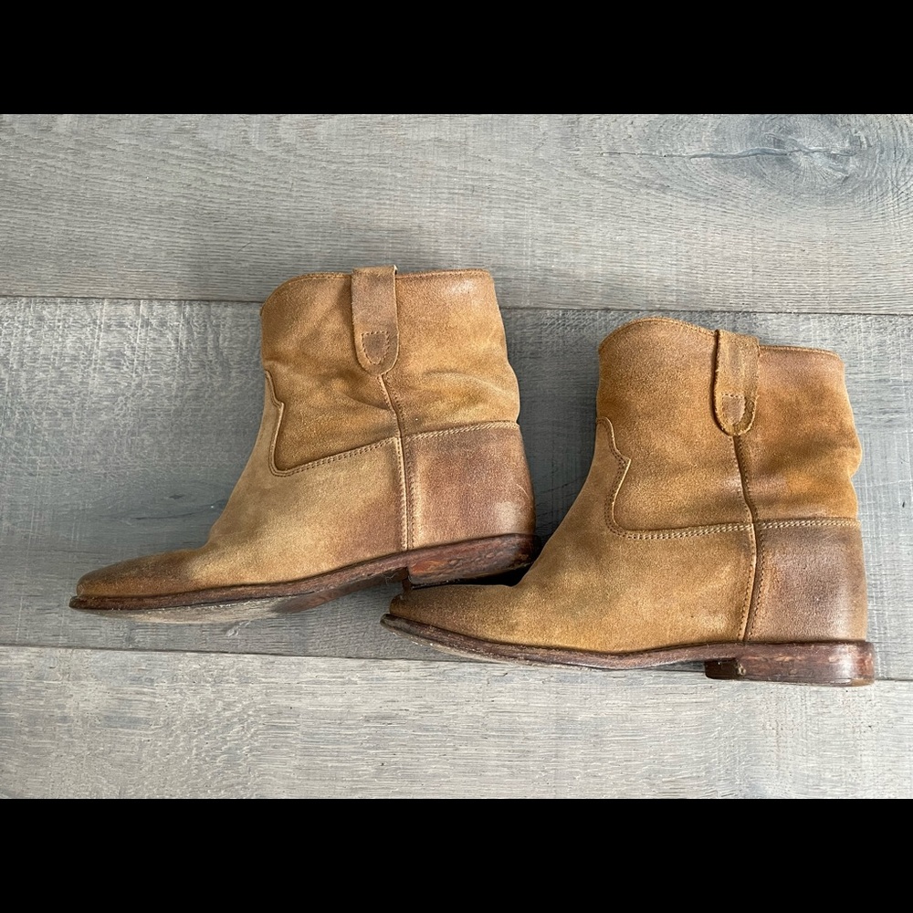 Isabel Marant Suede Susee Boot in Taupe